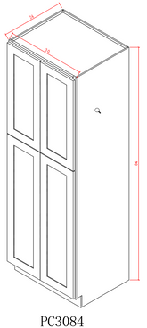 Tall 30" - Ethan Green 30 Inches Pantry Cabinet